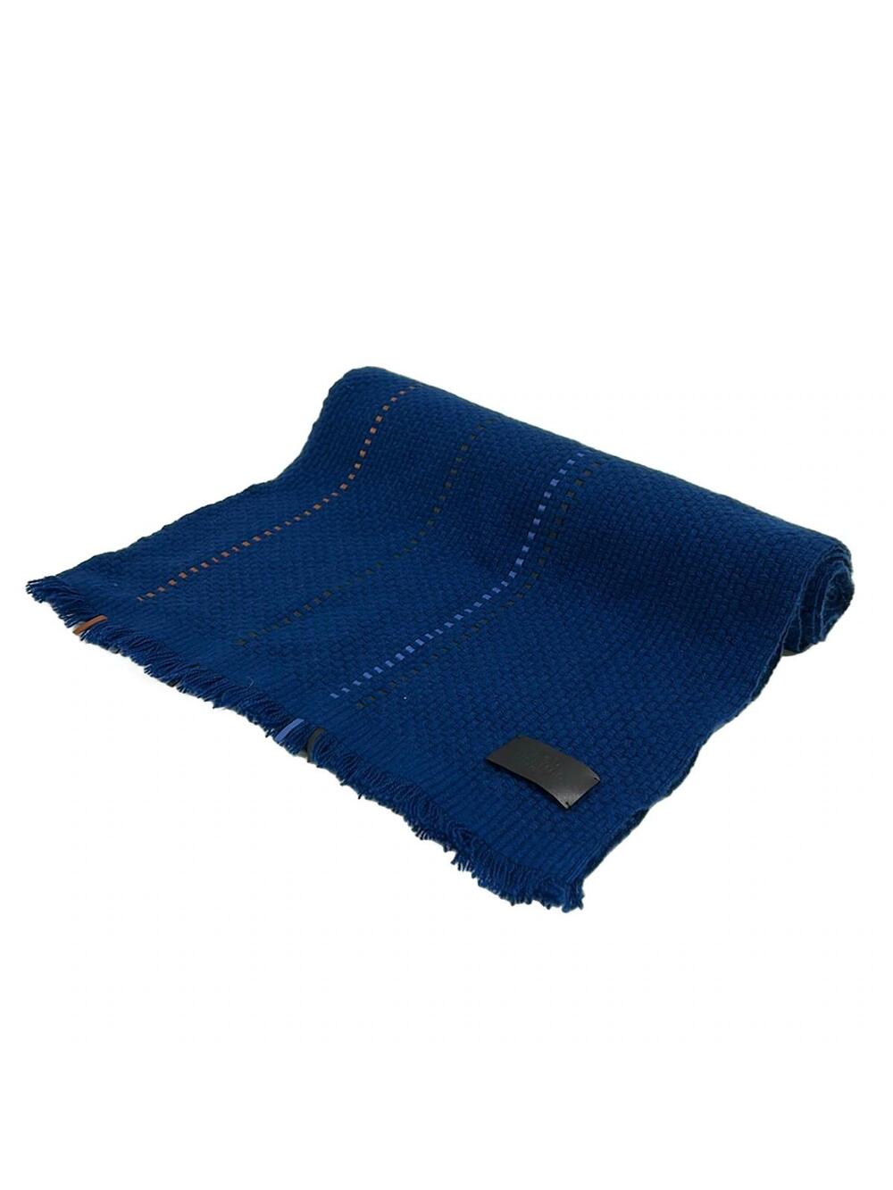 Hermes Navy Black Multi Cashmere #378461H54B